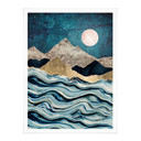 Plakat SpaceFrog Designs - niebieski indygo