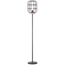 Stehleuchte Inga, braun, 163 x 25 cm, Holz Stehlampe