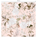 Tapet med boho-mønster og blomster og frugt - UN Designs