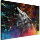 Canvasbillede, ulv dyr natur