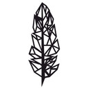 Muursticker origami veer