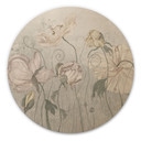 Houten Wanddecoratie in vintage stijl - Ms Tiff - Rond