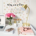 Zelfklevende Poster - Confetti & Cream - be a Unicorn…