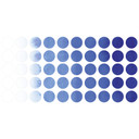 Muursticker set stippen - Ombrea Blauw 50 stickers