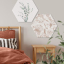 Hexagone - Alu-Dibond UN Designs - Pastel vintage