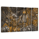 5 stykke lærredstryk Deep Jungle
