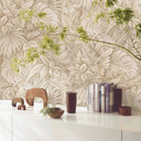 non-woven tapet beige blomstret til stue soveværelse tapet marburg
