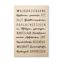 Holzbild Herbstliche Worte - Typografie
