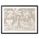 Plakat Jungle dreams - dzika przyroda Afryki w kolorze brązowym - Kikki Belle