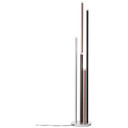 Stehleuchte Eddy, braun, 155,3 x 27,5 cm, Metall, dimmbar