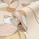 Tapet, non-woven blomstertapet Flora beige, brun
