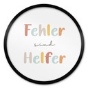 Rundes Affirmationsposter 'Fehler sind Helfer' für Kinder