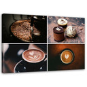 Canvasbillede, Kaffe og slik