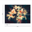 Floral PaintedBouquet tapet i blå gul - non-woven tapet Designwalls 2 - 2,55 x 3,5 m