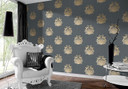 Architects Paper Tapete Nobile blau, metallic