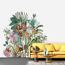 Fototapet med motiv Tropisk botanisk blandning med exotiska växter 3,4 x 2,65 m