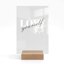 Akrylglas borddekoration Love yourself