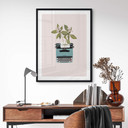 Plakat Frida Floral Studio - Botaniczna maszyna do pisania