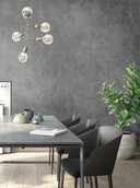 Beton-look tapet grå ornamenter 2.70 x 1.59m