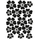 Wallsticker Blomster sæt 9