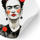 Frida Kahlo pop art portret fototapeta na ścianę - Jaszke - Round