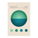 Obrazy tkanin Bauhaus Mavi Daire - Tunaboylu