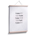 Poster Zungenbrecher - Fischers Fritz