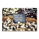 Spritzschutz Nougat mit Schokolade und Mandeln