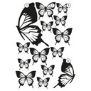 Muursticker set Pretty Butterflies