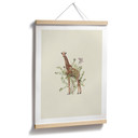 Plakat Kwiatowa Żyrafa - Frida Floral Studio