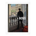 Plakat Like a Boss - Inspirowany Caillebotte - Młody mężczyzna przy oknie