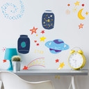 Muursticker set Galaxy in a Bottle