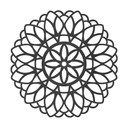 MDF - Dekoracja drewniana - Mandala Kwiat Życia - Okrągła