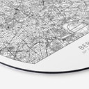 Tableau sur alu-Dibond plan de Berlin rond