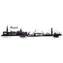 Sticker mural Skyline de Rostock 2