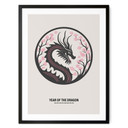 Plakat chiński znak zodiaku - Rok Smoka - Paperago