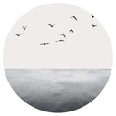 Sticker mural Kubistika - Le grand large - Rond