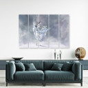 Lærredstryk 5 styk, Ballerina Pirouet