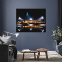 Poster FC Hansa Rostock Stadion bei Nacht