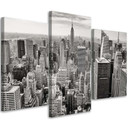 3 stykke lærredstryk, New York Manhattan City