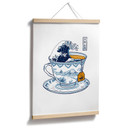 Plakat Rozmiar fali herbaty w stylu Hokusai - Trynidad