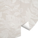 Tropical Leaves Beige - Bloomery Decor - Okrągły - Samoprzylepny / nietkany