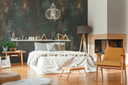 behang gips optiek zwart goud - vliesbehang kunst Livingwalls - mat en glad