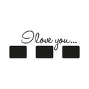 Sticker mural - I love you avec place pour les photos