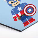 Hexagon - Alu-Dibond - Gomes - Captain America legetøj
