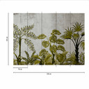 JungleConcret2 tapet i grågrøn - non-woven Designwalls 2 - 2,55 x 3,5 m