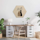 Hexagone - Bois Kubistika - Plante minimaliste