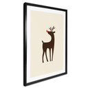 Plakat Kubistika - renifer Rudolf