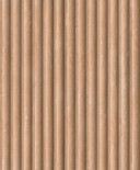 Papel pintado no tejido de color marrón beige aspecto 3D panel acústico aspecto madera rayas clásico