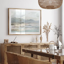 Poster Zacht Kustlandschap Grijs - Cheney